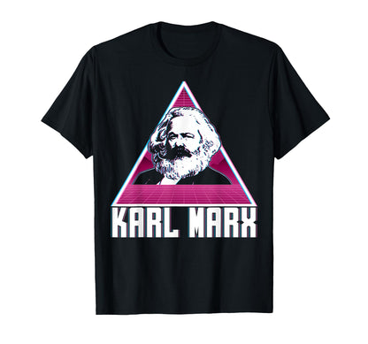 Karl Marx Communism Communist Vaporwave T-Shirt - Graphic Print for Adults - T-Shirt, Sweatshirt, Hoodie
