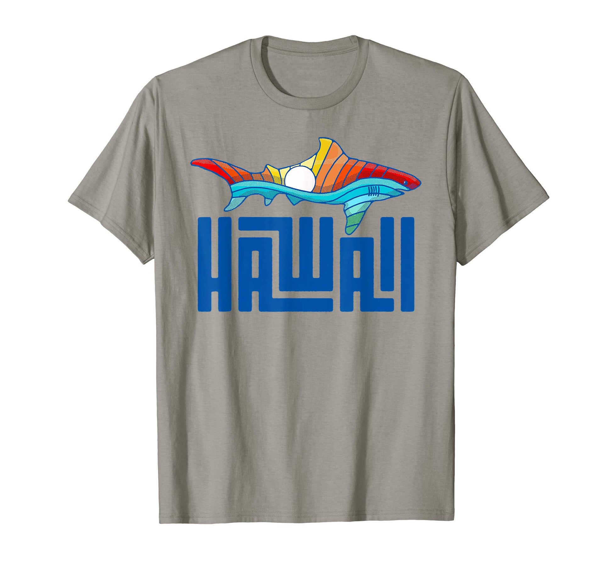 Hawaii Rainbow Shark T-Shirt - Aesthetic Graphic Unisex - T-Shirt, Sweatshirt, Hoodie