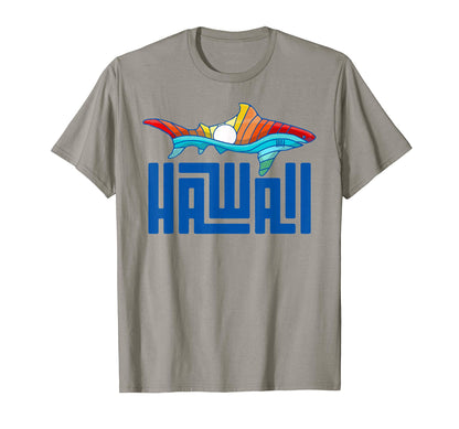 Hawaii Rainbow Shark T-Shirt - Aesthetic Graphic Unisex - T-Shirt, Sweatshirt, Hoodie
