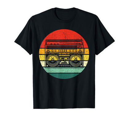 Dj Hip Hop Old School Boombox Rap T-Shirt - Trendy Graphic for Adults - T-Shirt, Sweatshirt, Hoodie