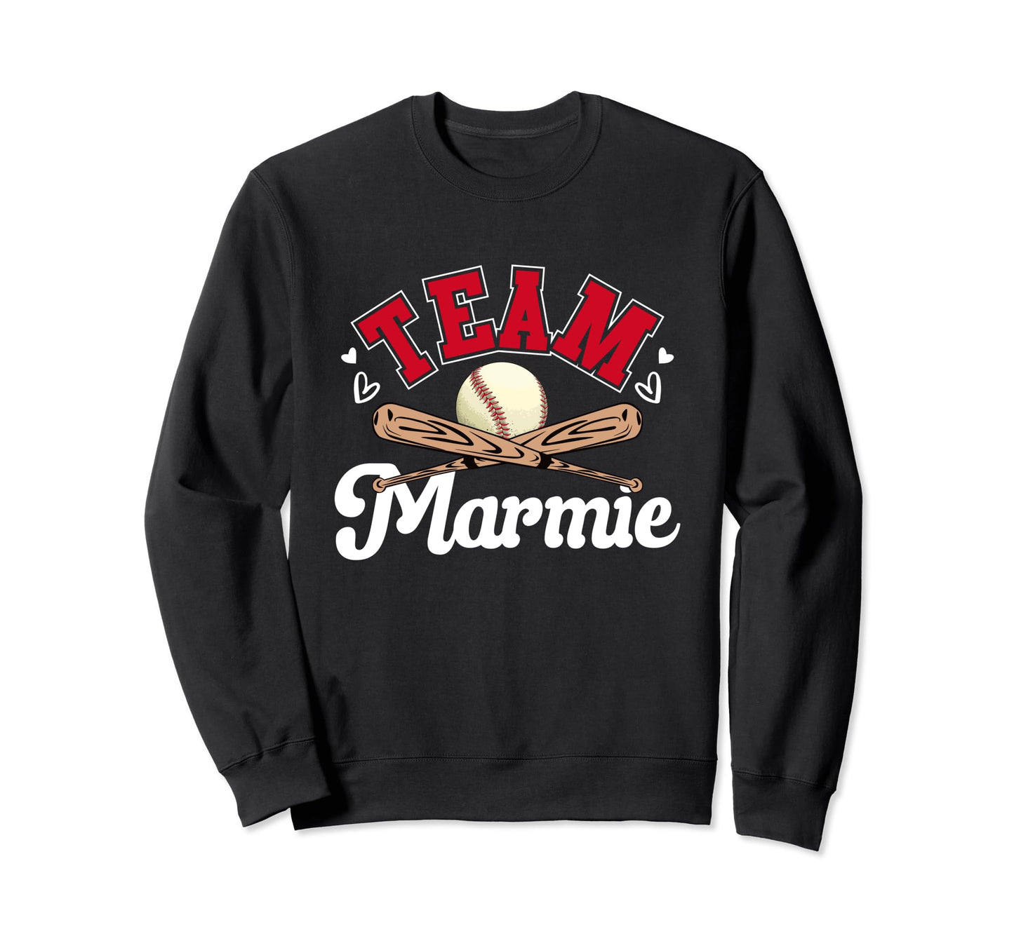 Team Marmie Mothers Day Baseball Sweatshirt - Graphic Print for Adults - T-Shirt, Sweatshirt, Hoodie