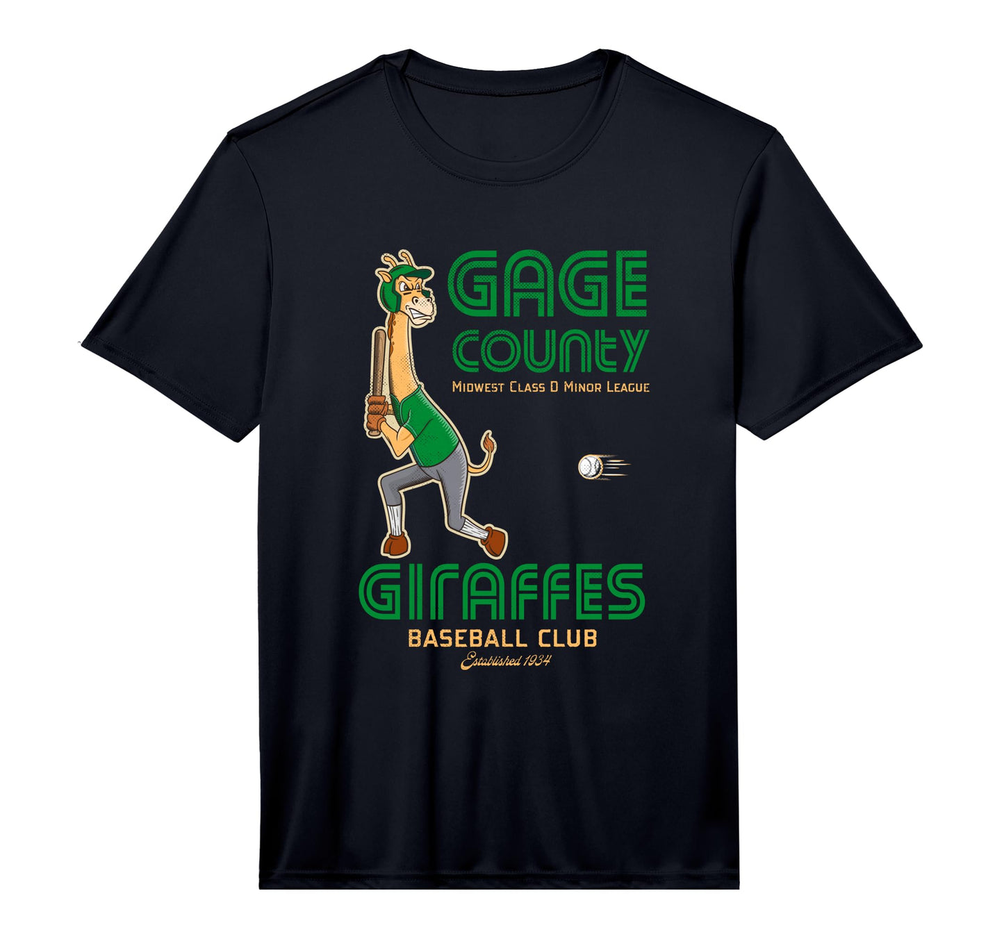 Gage County Giraffes Minor League T-Shirt - Unique Graphic Men Women - T-Shirt, Sweatshirt, Hoodie