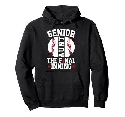 Baseball Senior Aunt 2026 Baseball Senior Hoodie - Graphic Print Men Women - T-Shirt, Sweatshirt, Hoodie