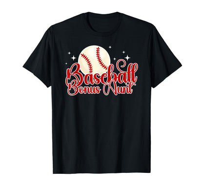 Baseball Bonus Aunt Baseball Player T-Shirt - Minimalist Print Men Women - T-Shirt, Sweatshirt, Hoodie