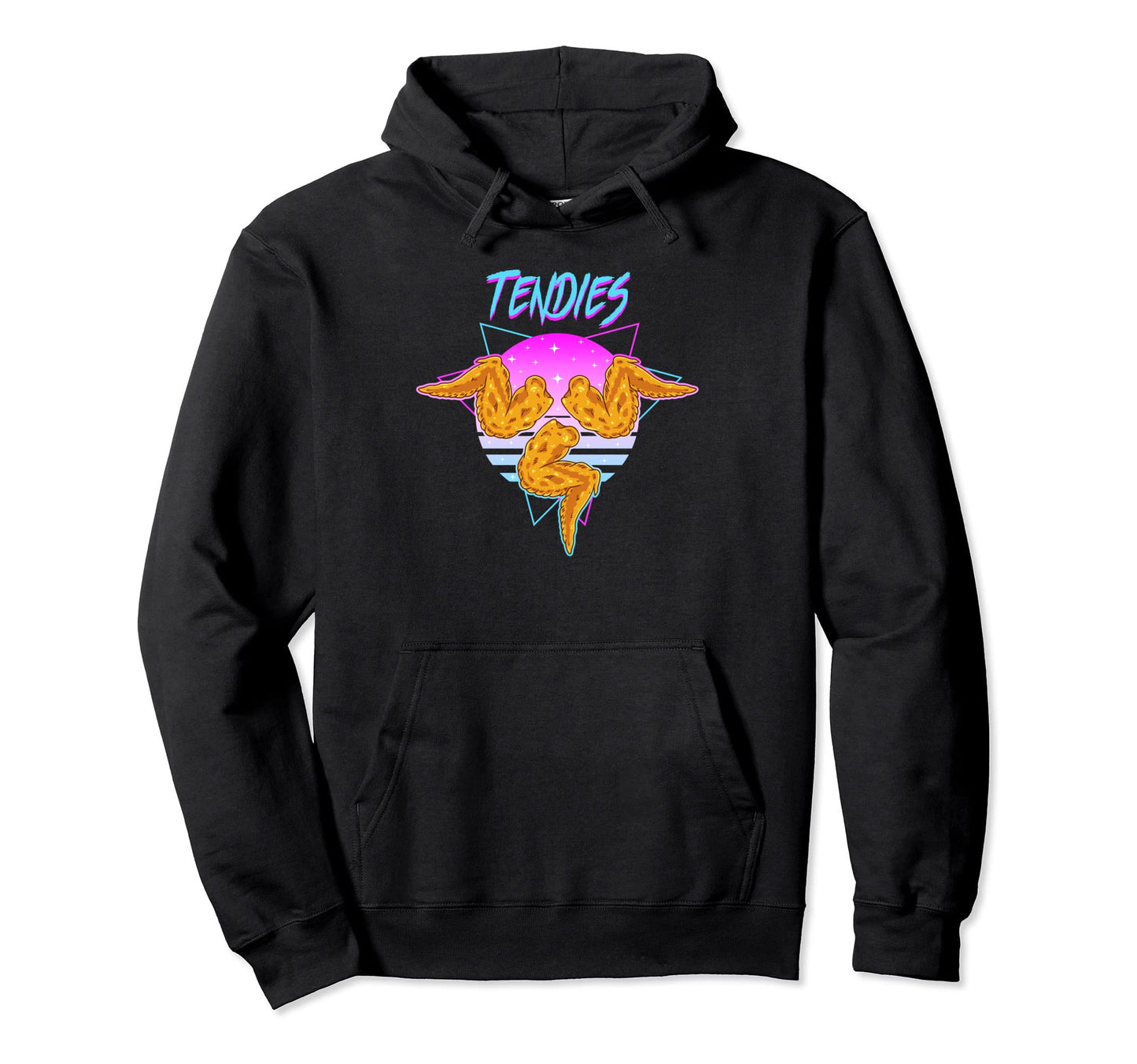 Vaporwave Tendies Chicken Tenders Hoodie - Aesthetic Graphic Unisex - T-Shirt, Sweatshirt, Hoodie