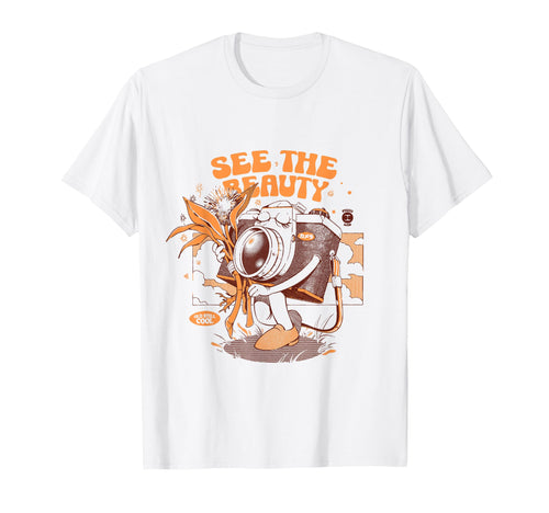 See Beauty 70S Camera Photography T-Shirt - Graphic Print for Adults - T-Shirt, Sweatshirt, Hoodie