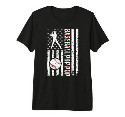 Mens Baseball Pop Pop Baseball T-Shirt - Casual Everyday Wear Men Women - T-Shirt, Sweatshirt, Hoodie