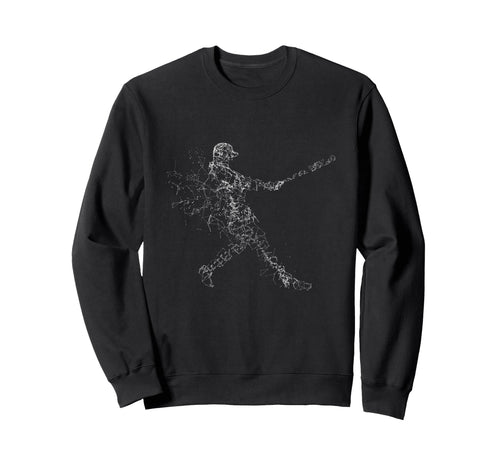 Baseball Batter Geometry Line Sweatshirt - Novelty Apparel for Adults - T-Shirt, Sweatshirt, Hoodie