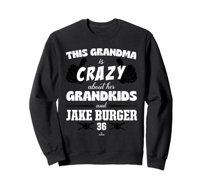 Grandma Crazy Jake Burger Miami Sweatshirt - Unique Graphic for Adults - T-Shirt, Sweatshirt, Hoodie