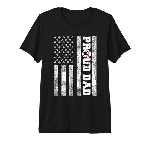 Mens Proud Dad American Flag Funny T-Shirt - Aesthetic Graphic for Adults - T-Shirt, Sweatshirt, Hoodie
