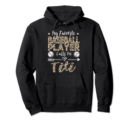 My Favorite Baseball Player Calls Hoodie - Casual Everyday Wear for Adults - T-Shirt, Sweatshirt, Hoodie
