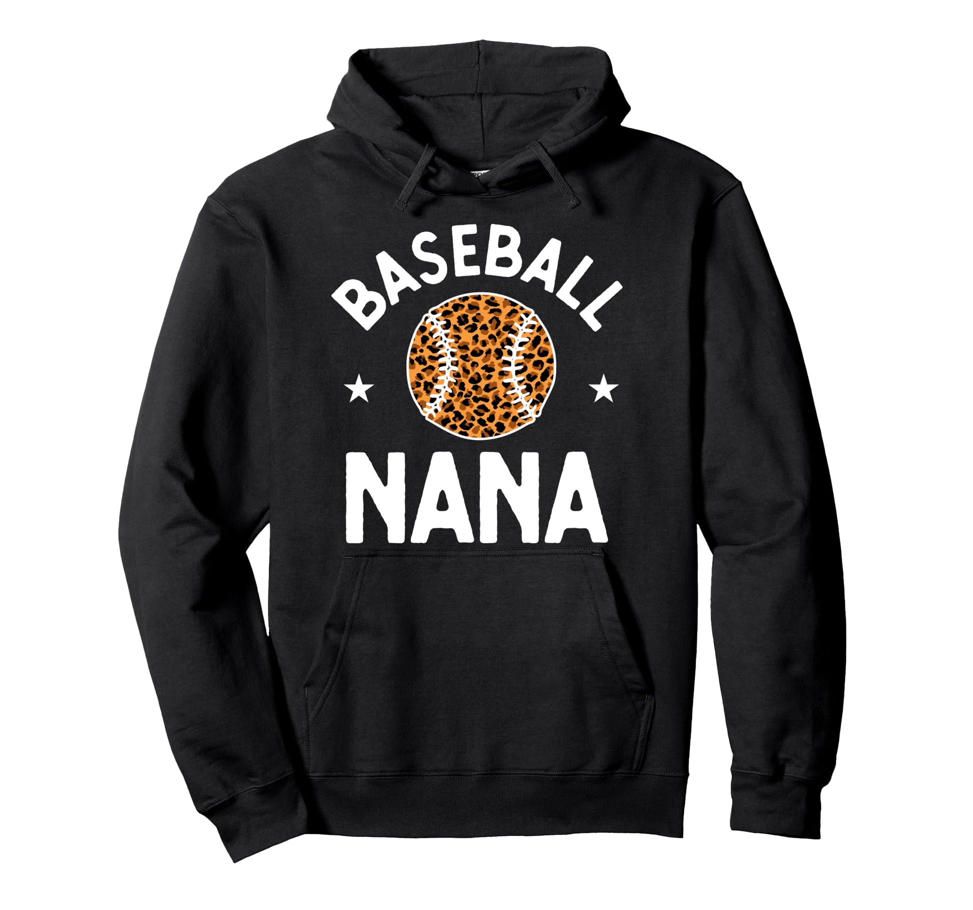 Baseball Nana Grandmother Leopard Hoodie - Novelty Apparel Men Women - T-Shirt, Sweatshirt, Hoodie