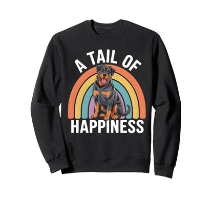 Tail Happiness Rottweiler Dog Sweatshirt - Streetwear Style for Adults - T-Shirt, Sweatshirt, Hoodie