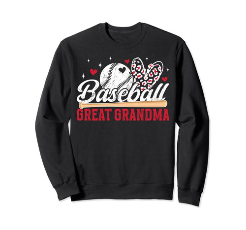 Baseball Great Grandma Baseball Sweatshirt - Aesthetic Graphic for Adults - T-Shirt, Sweatshirt, Hoodie