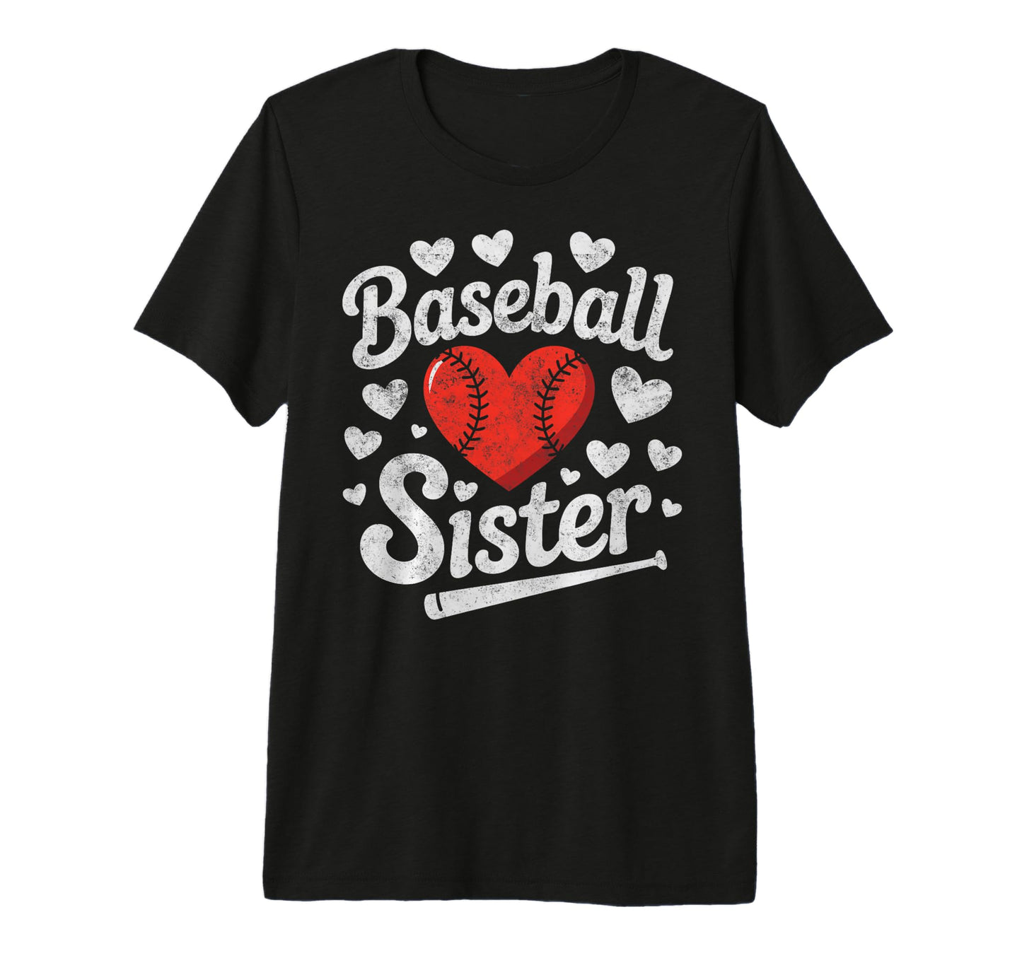 Baseball Sister Player Fan T-Shirt - Casual Everyday Wear Men Women - T-Shirt, Sweatshirt, Hoodie
