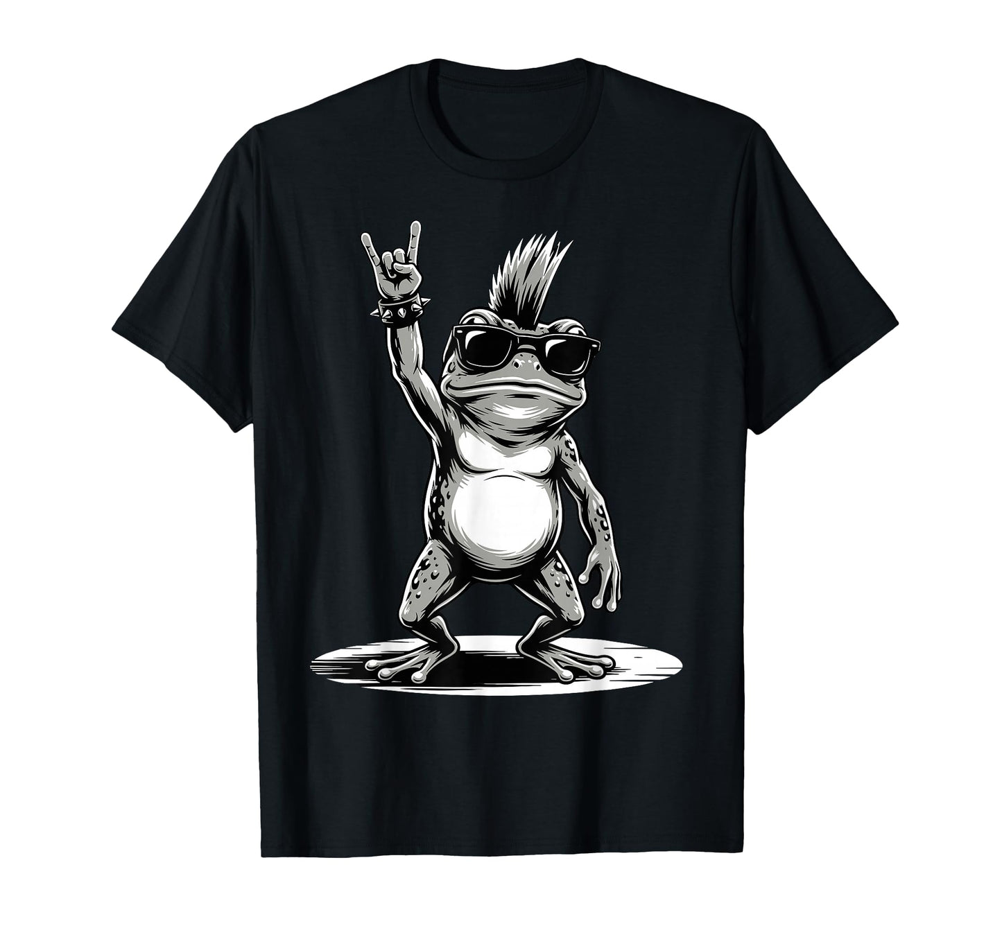 Funny Frog Loving Rock And Roll Heavy T-Shirt - Trendy Graphic Unisex - T-Shirt, Sweatshirt, Hoodie