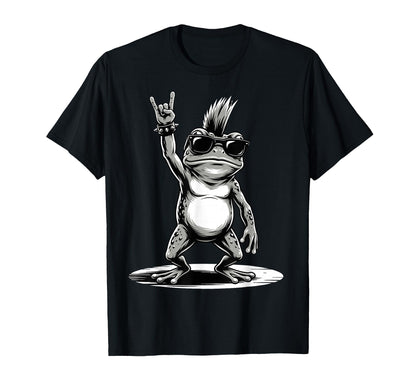 Funny Frog Loving Rock And Roll Heavy T-Shirt - Trendy Graphic Unisex - T-Shirt, Sweatshirt, Hoodie