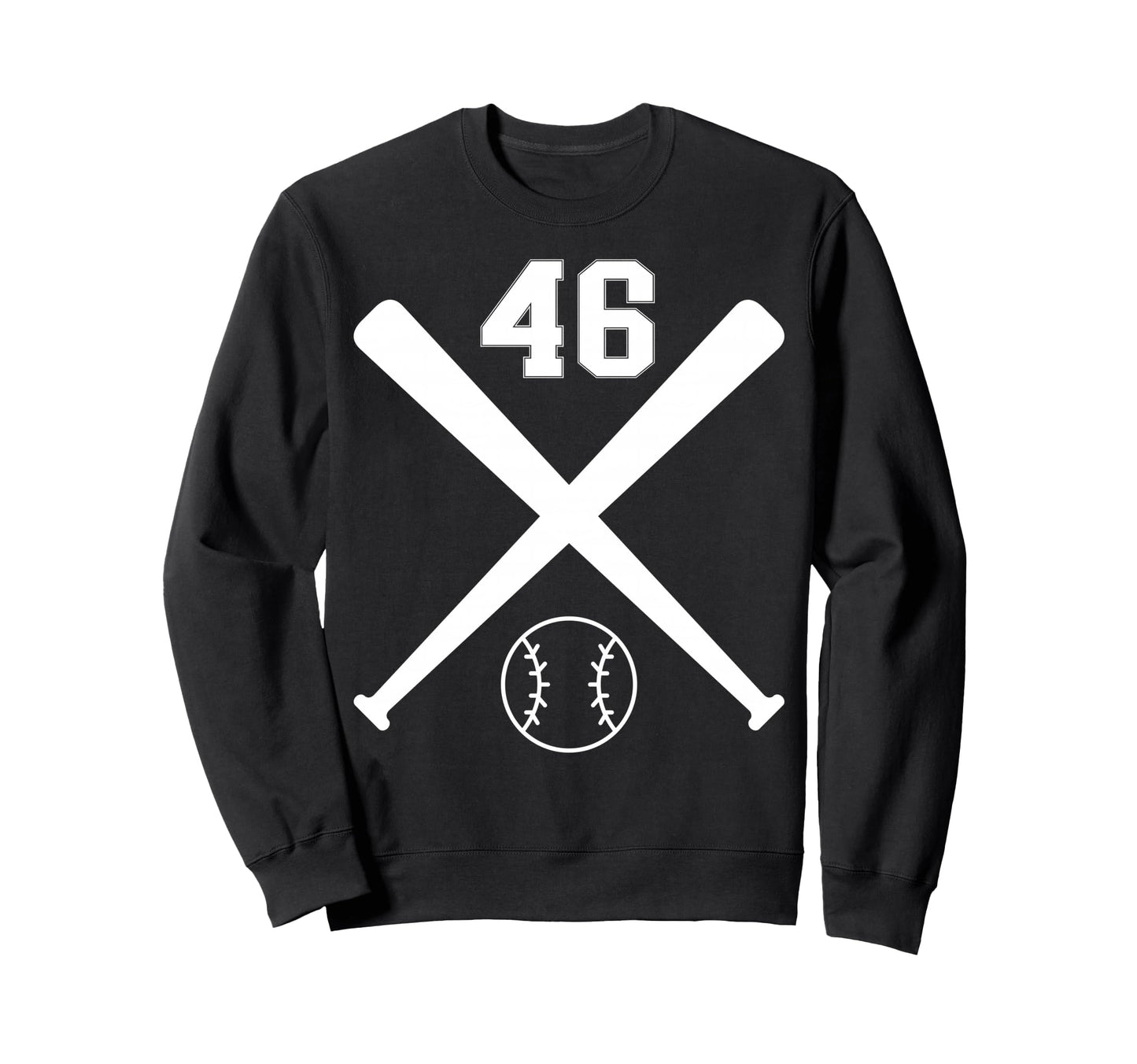 Baseball Softball Number 46 Sweatshirt - Aesthetic Graphic Unisex - T-Shirt, Sweatshirt, Hoodie