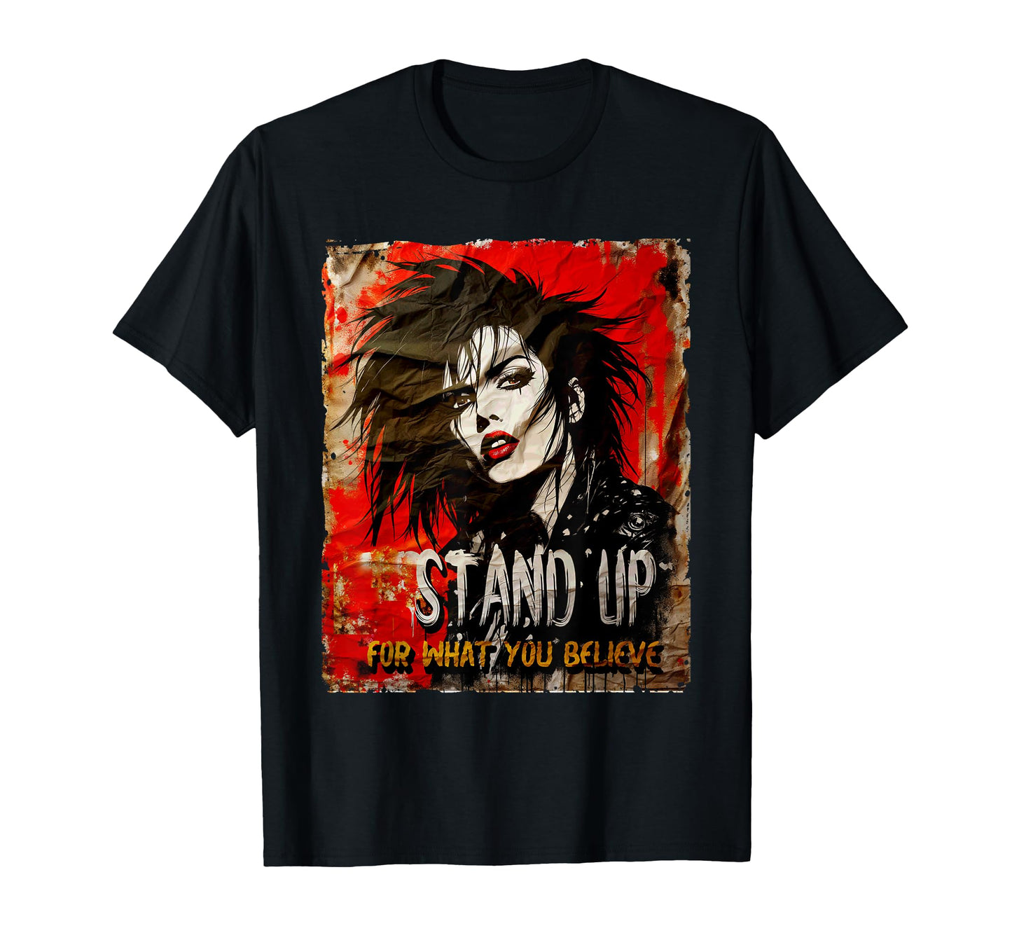 Punk 90S Grunge Distressed Street Art T-Shirt - Minimalist Print Unisex - T-Shirt, Sweatshirt, Hoodie