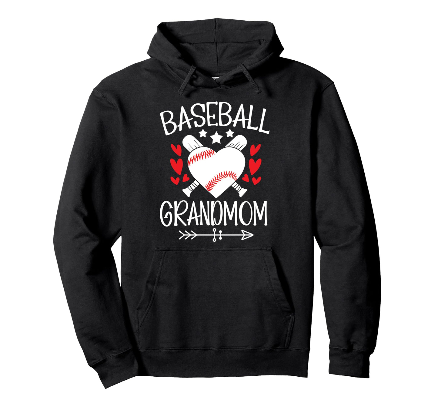 Baseball Grandmom Baseball Player Hoodie - Novelty Apparel for Adults - T-Shirt, Sweatshirt, Hoodie
