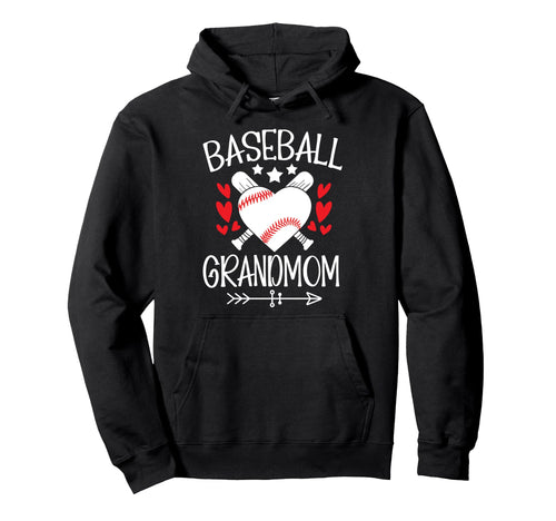 Baseball Grandmom Baseball Player Hoodie - Novelty Apparel for Adults - T-Shirt, Sweatshirt, Hoodie