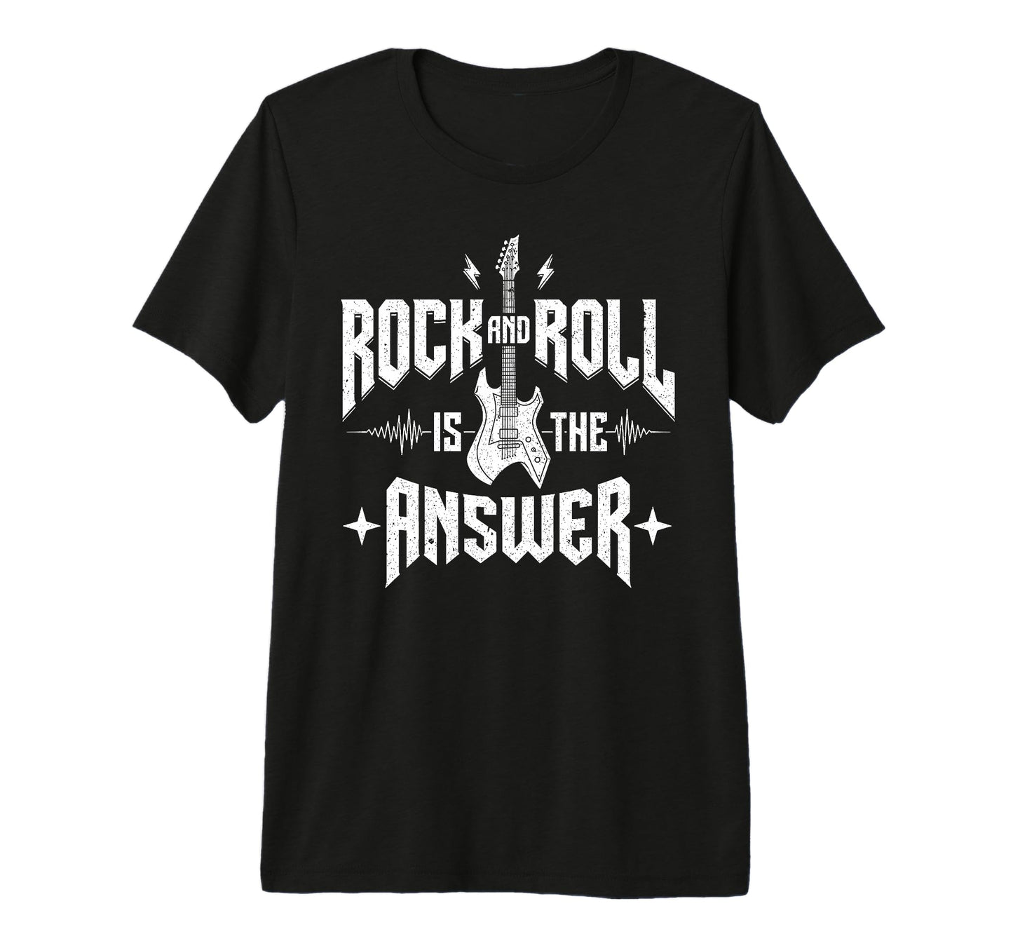 Rock And Roll Is Answer Rock Band T-Shirt - Aesthetic Graphic for Adults - T-Shirt, Sweatshirt, Hoodie