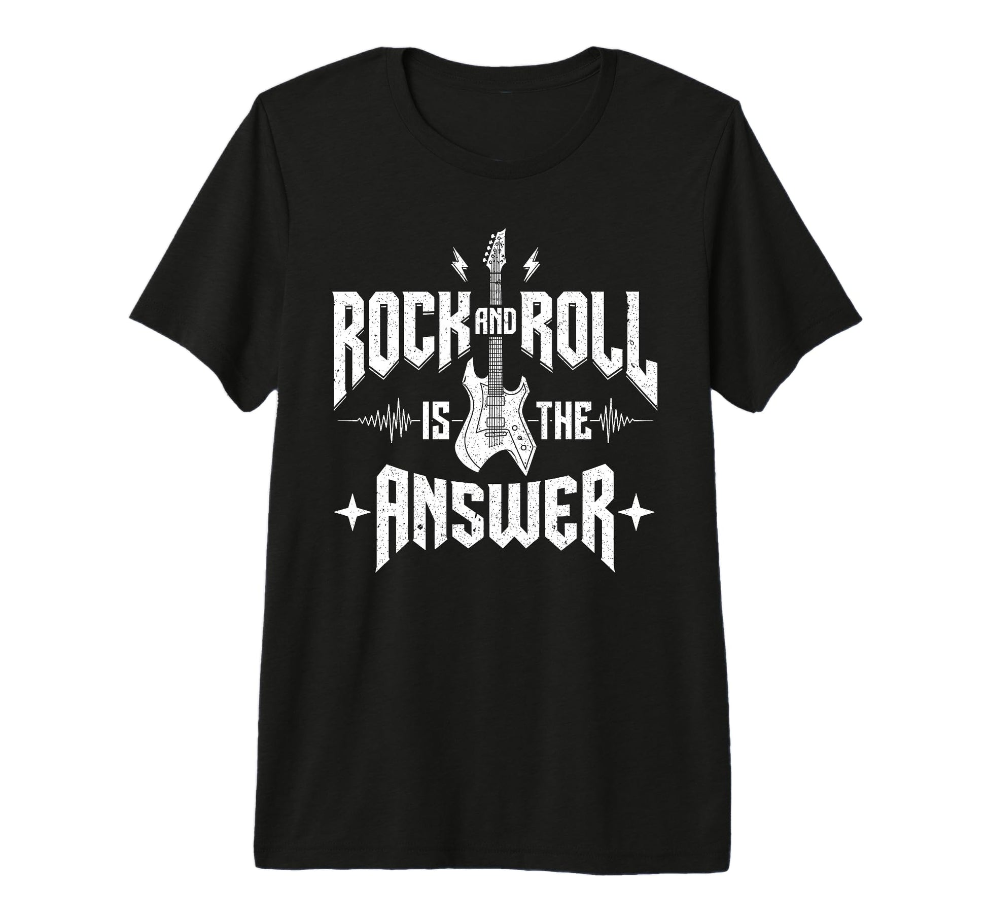 Rock And Roll Is Answer Rock Band T-Shirt - Aesthetic Graphic for Adults - T-Shirt, Sweatshirt, Hoodie