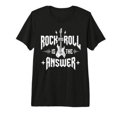 Rock And Roll Is Answer Rock Band T-Shirt - Aesthetic Graphic for Adults - T-Shirt, Sweatshirt, Hoodie