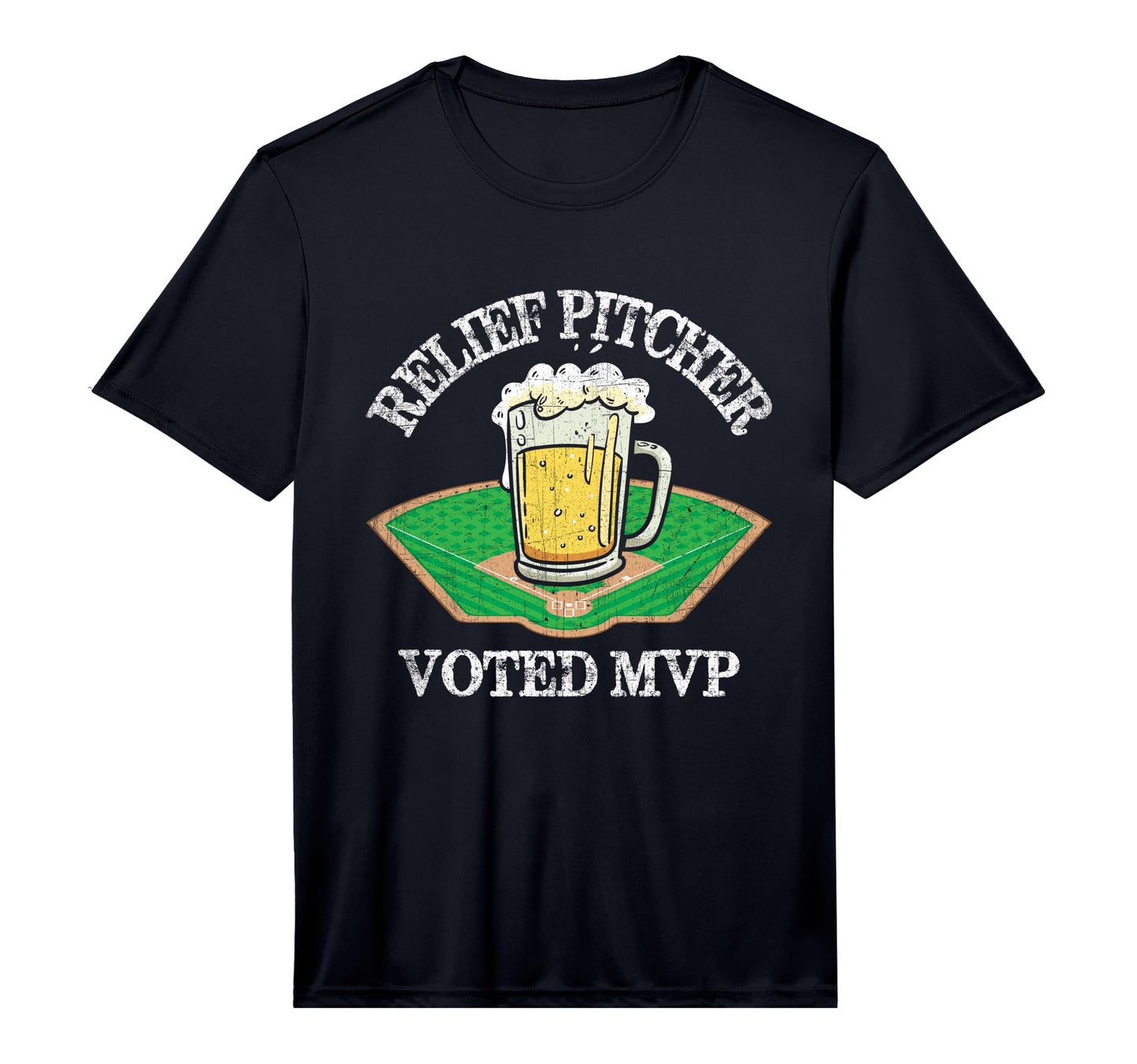 Mens Funny Beer And Baseball Relief Jug T-Shirt - Novelty Apparel Unisex - T-Shirt, Sweatshirt, Hoodie