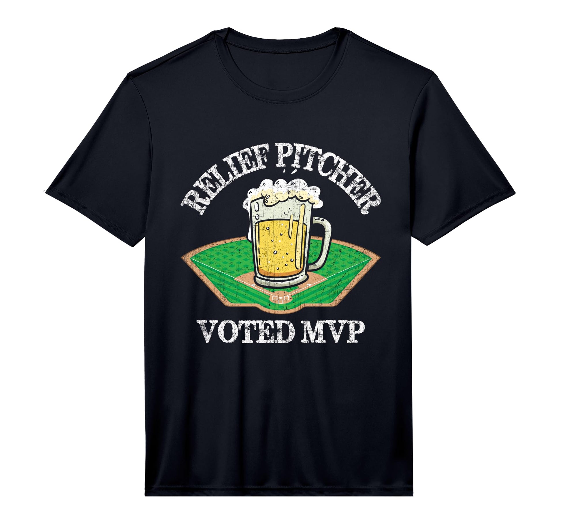Mens Funny Beer And Baseball Relief Jug T-Shirt - Novelty Apparel Unisex - T-Shirt, Sweatshirt, Hoodie