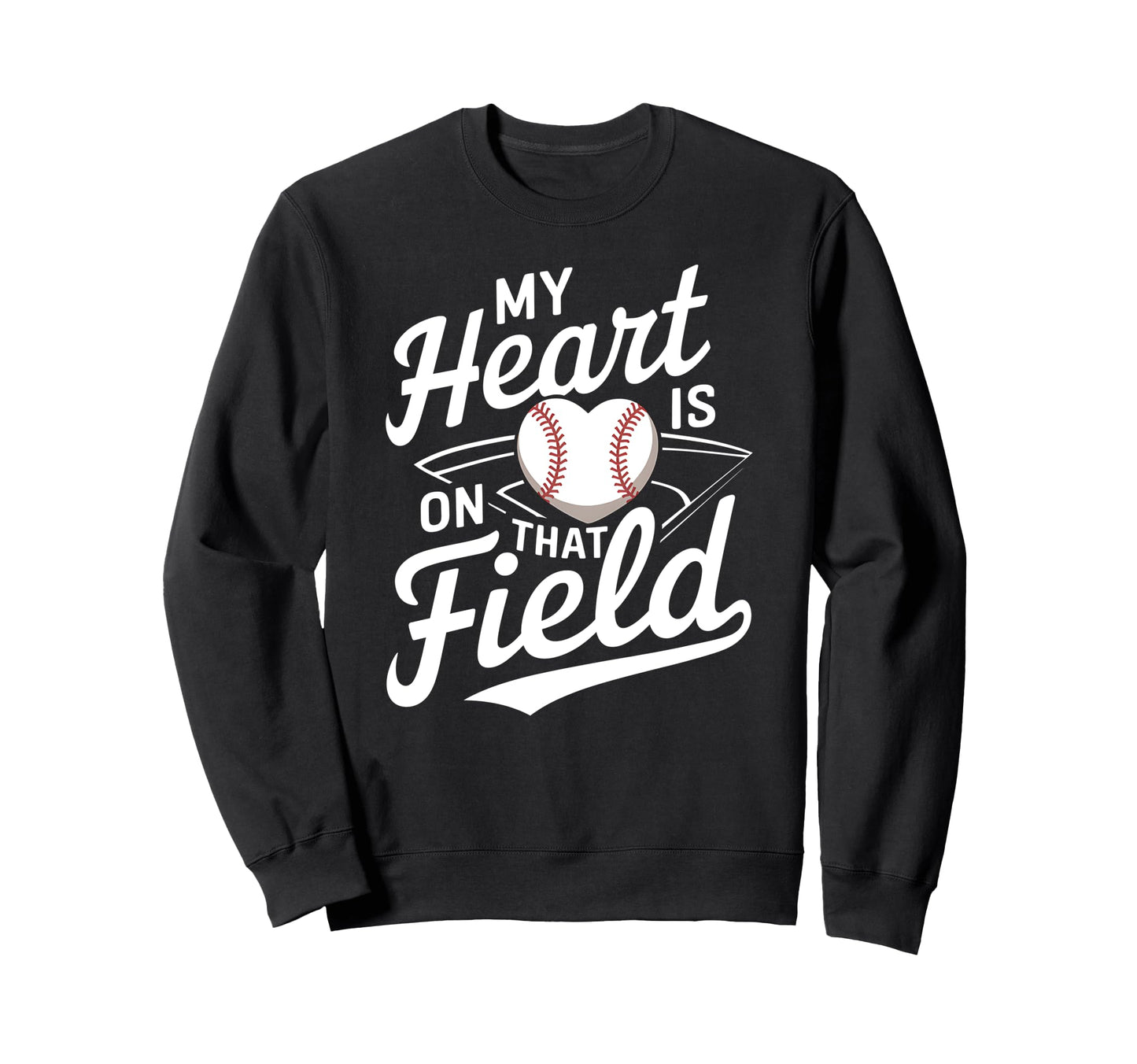 My Heart Is That Field Baseball Sweatshirt - Aesthetic Graphic Men Women - T-Shirt, Sweatshirt, Hoodie