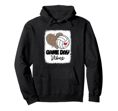 Volleyball Game Day Vibes Mothers Day Hoodie - Streetwear Style Unisex - T-Shirt, Sweatshirt, Hoodie