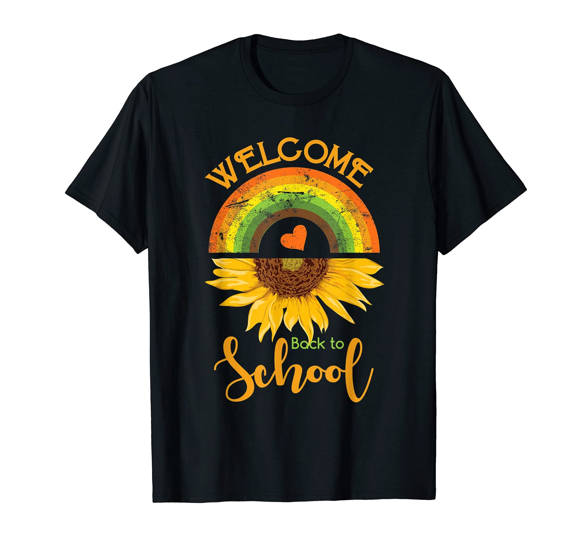 Welcome Back To School Fun Sunflower T-Shirt - Minimalist Print for Adults - T-Shirt, Sweatshirt, Hoodie