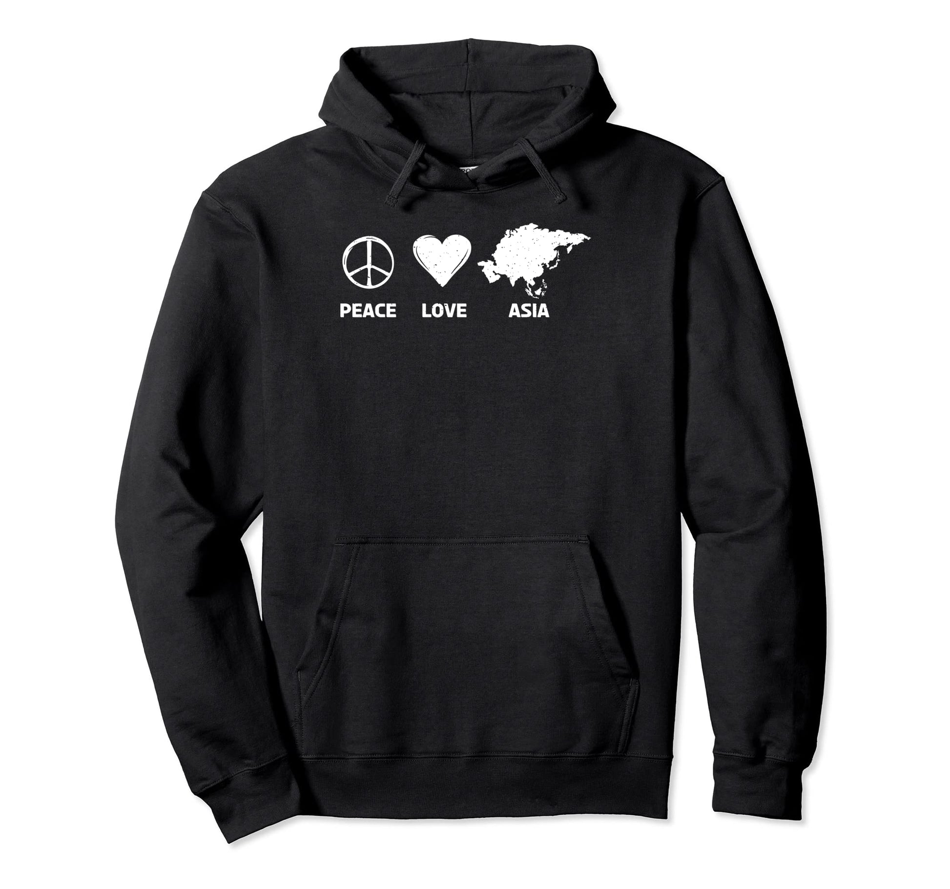 Peace Love Asia Hoodie - Minimalist Print Unisex - T-Shirt, Sweatshirt, Hoodie