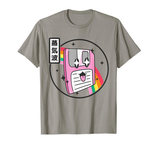Floppy Disk Kawaii Rainbow Anime T-Shirt - Minimalist Print for Adults - T-Shirt, Sweatshirt, Hoodie