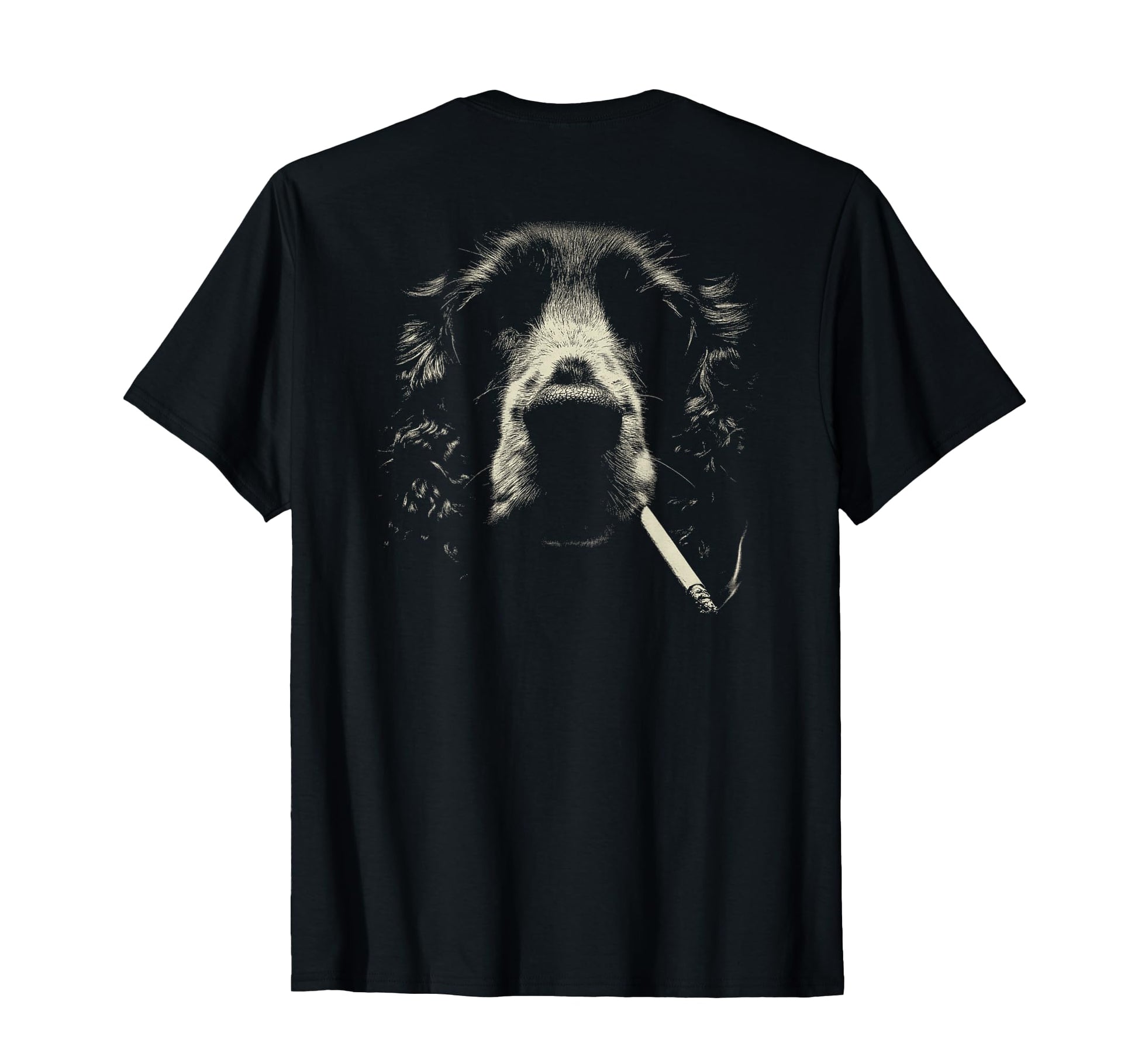 English Cocker Spaniel Smoking T-Shirt - Novelty Apparel for Adults - T-Shirt, Sweatshirt, Hoodie