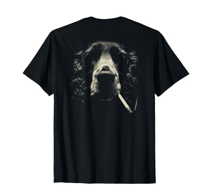 English Cocker Spaniel Smoking T-Shirt - Novelty Apparel for Adults - T-Shirt, Sweatshirt, Hoodie