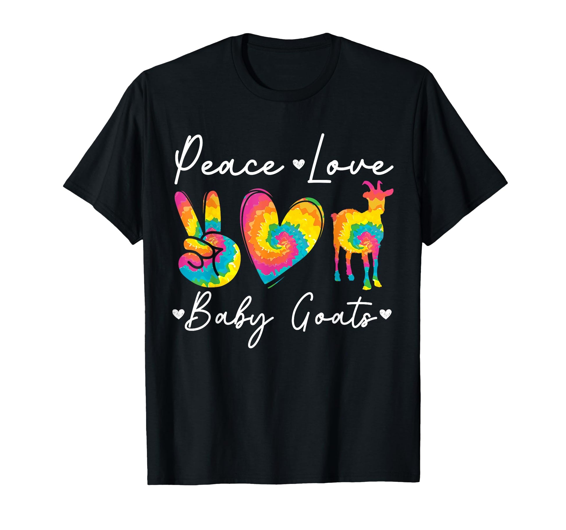 Goat Lovers Peace Love Goats T-Shirt - Aesthetic Graphic Men Women - T-Shirt, Sweatshirt, Hoodie
