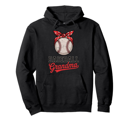 Baseball Nana Grandma Player Fan Hoodie - Aesthetic Graphic Unisex - T-Shirt, Sweatshirt, Hoodie