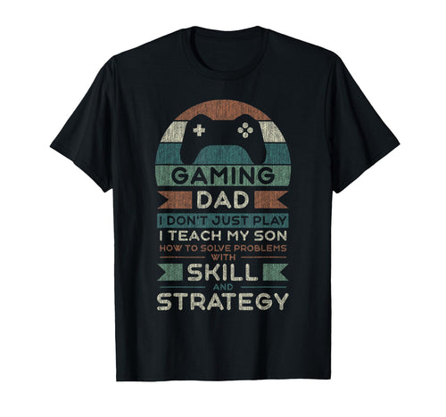 Gaming Dad Father Son Fathers Day Video T-Shirt - Graphic Print Men Women - T-Shirt, Sweatshirt, Hoodie