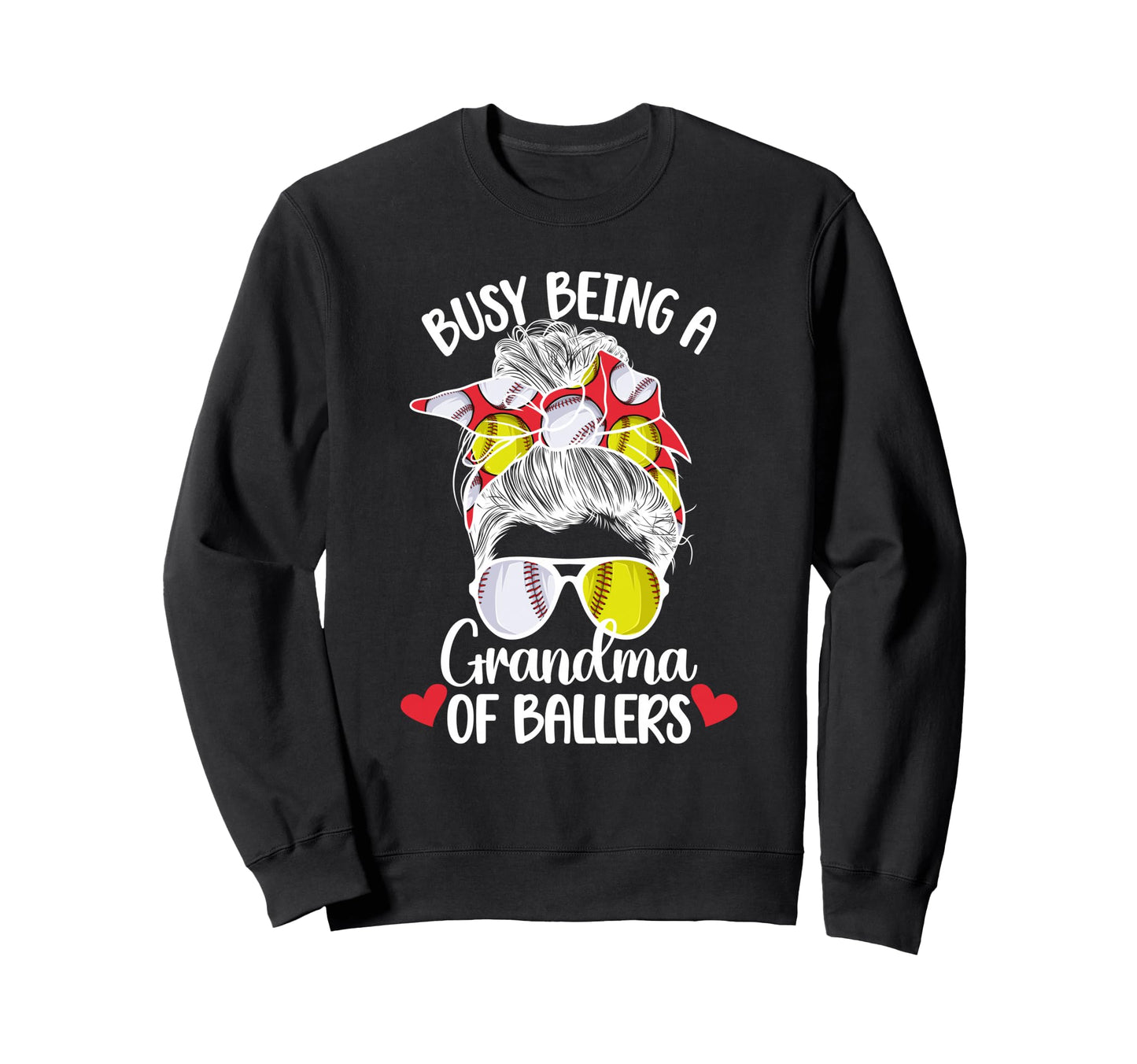 Grandma Ballers Softball Baseball Sweatshirt - Aesthetic Graphic Unisex - T-Shirt, Sweatshirt, Hoodie