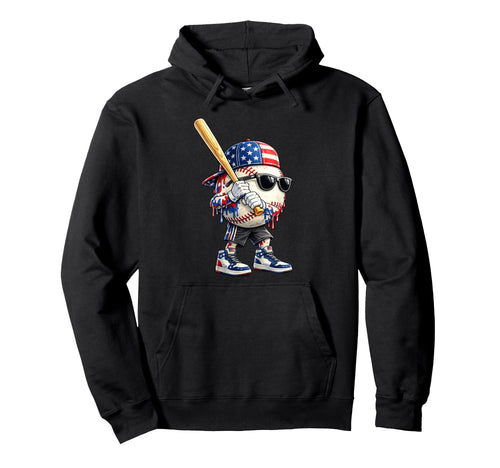 Baseball Drip Baseball American Us Hoodie - Custom Art Print Men Women - T-Shirt, Sweatshirt, Hoodie