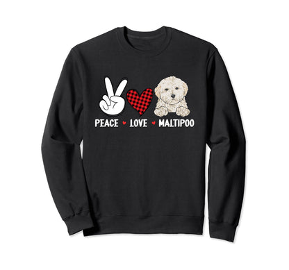 Maltipoo Puppy Accessories Maltipoo Sweatshirt - Unique Graphic Unisex - T-Shirt, Sweatshirt, Hoodie