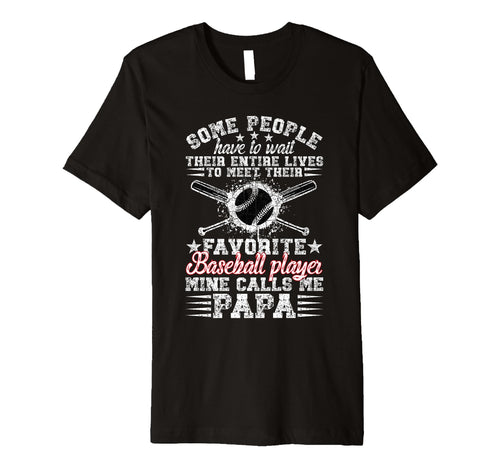 Mens Proud Baseball Papa Baseball T-Shirt - Casual Everyday Wear Men Women - T-Shirt, Sweatshirt, Hoodie