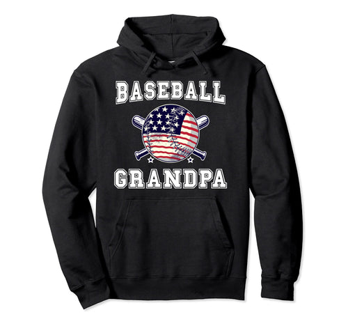 Grandfather Usa American Flag Baseball Hoodie - Trendy Graphic for Adults - T-Shirt, Sweatshirt, Hoodie