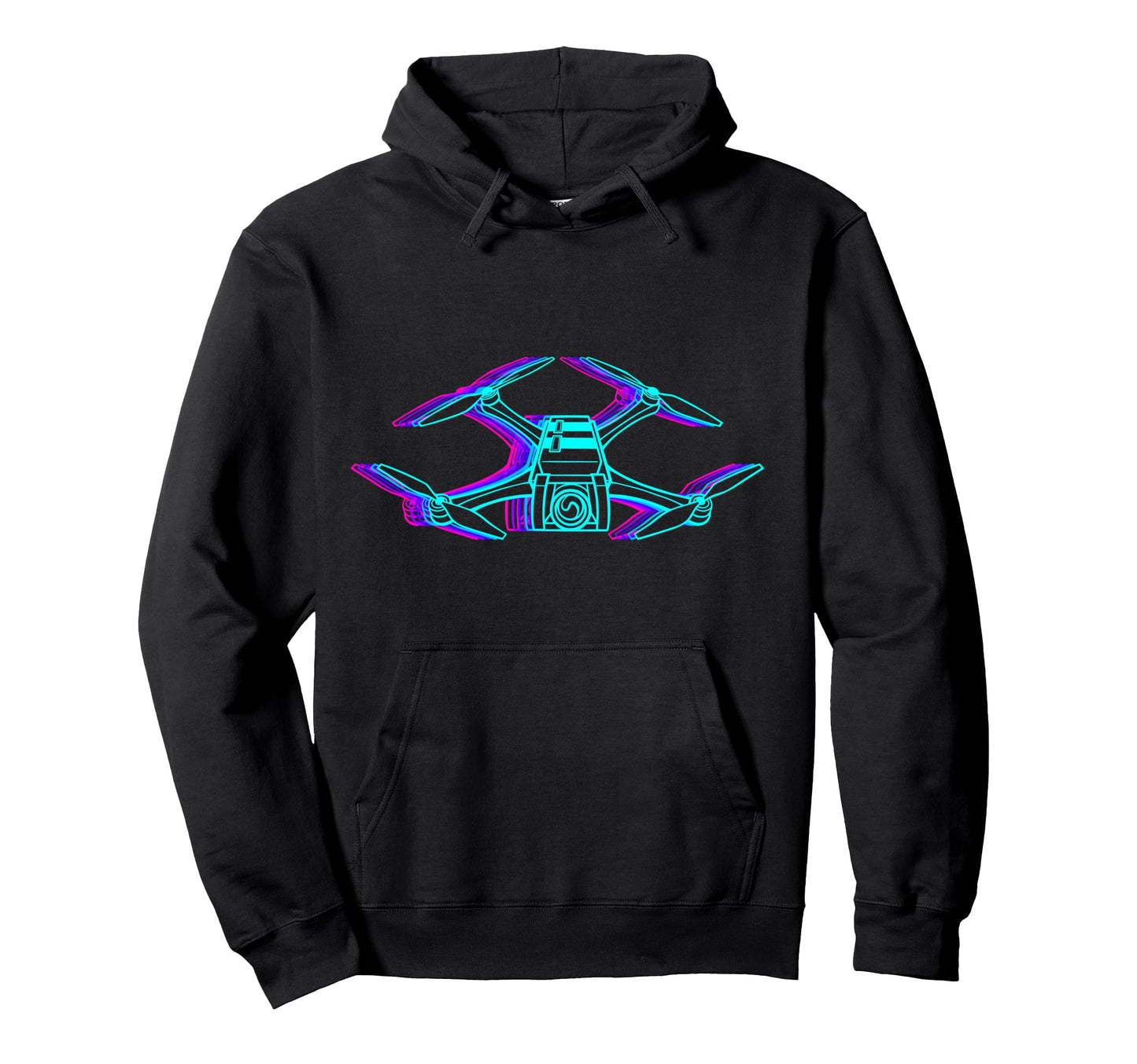 Drone Pilot Quadcopter Rc Vaporwave Hoodie - Custom Art Print for Adults - T-Shirt, Sweatshirt, Hoodie