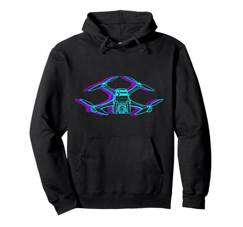 Drone Pilot Quadcopter Rc Vaporwave Hoodie - Custom Art Print for Adults - T-Shirt, Sweatshirt, Hoodie
