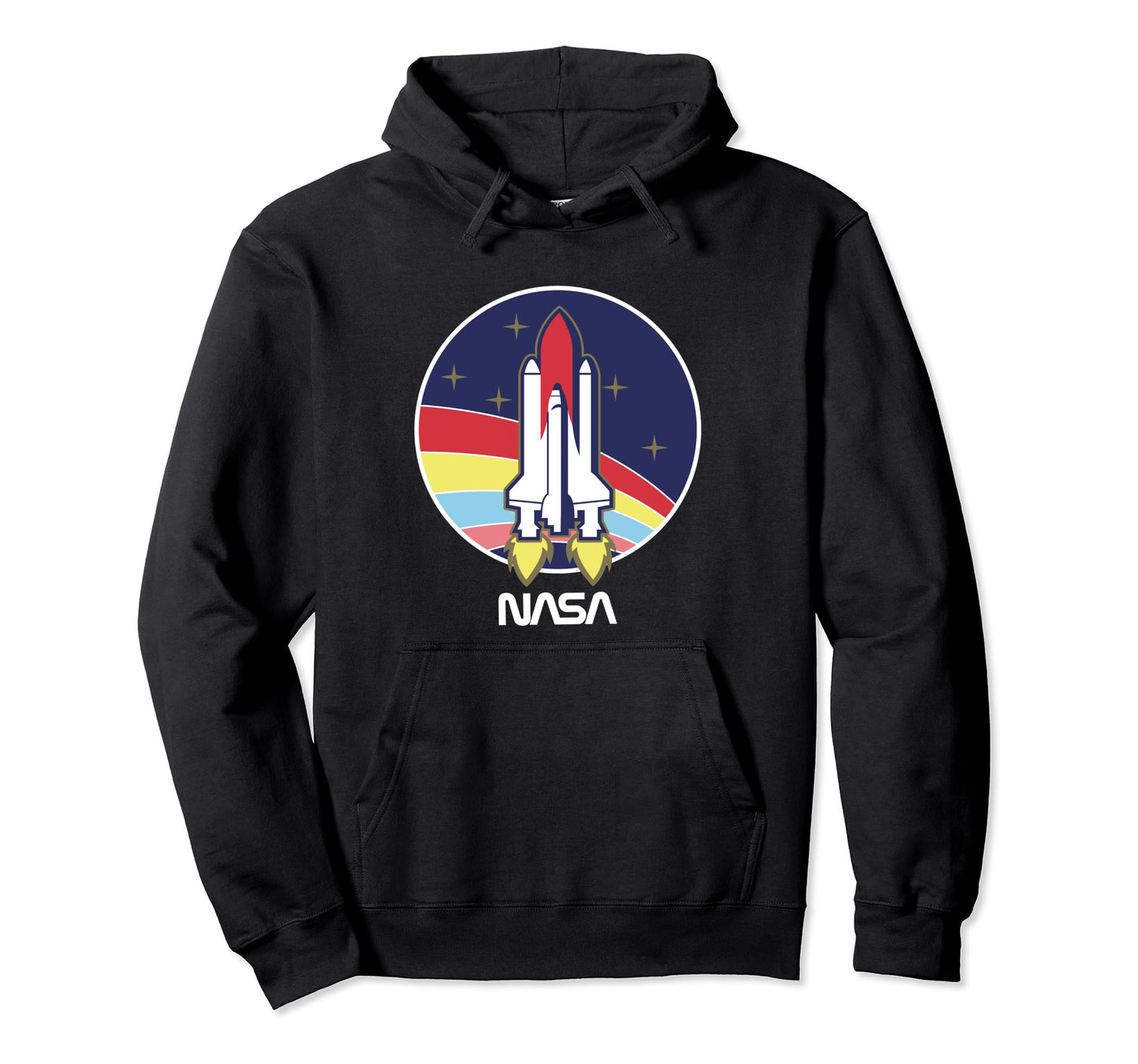 Nasa Space Shuttle Rainbow Color Pop Hoodie - Streetwear Style for Adults - T-Shirt, Sweatshirt, Hoodie