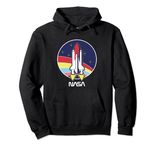 Nasa Space Shuttle Rainbow Color Pop Hoodie - Streetwear Style for Adults - T-Shirt, Sweatshirt, Hoodie