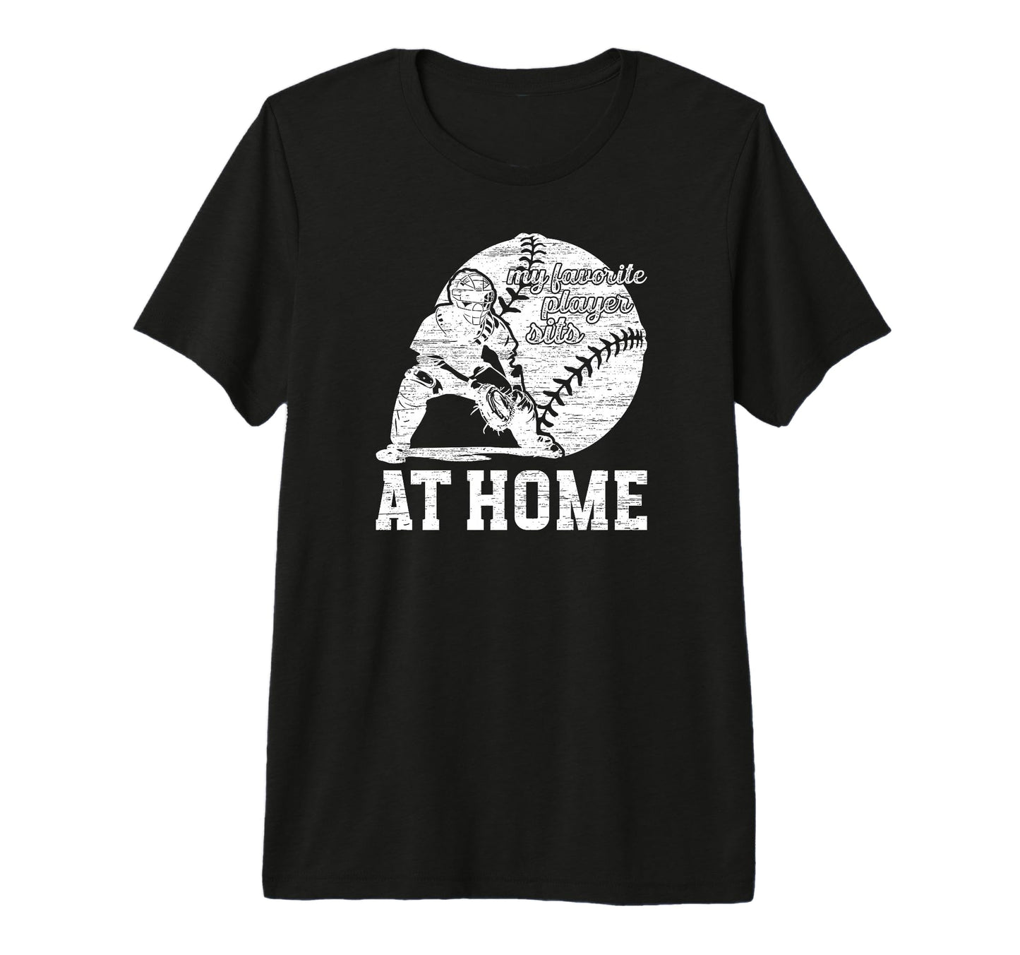 Mens Baseball Catcher Dad Proud Father T-Shirt - Novelty Apparel Men Women - T-Shirt, Sweatshirt, Hoodie